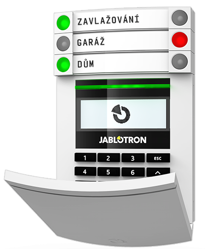 Klávesnice alarmu Jablotron alarm alarmy